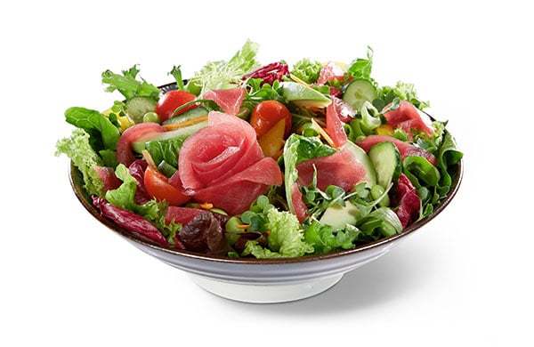 BENTO BOX Speisekarte - Thunfisch auf Salat