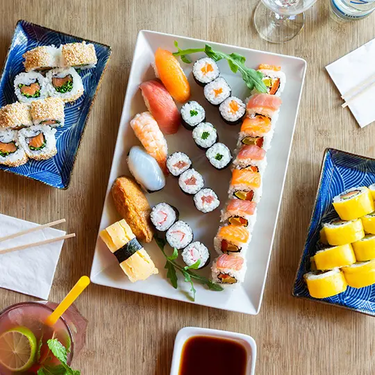 Japanische Sushi-Auswahl im Sushi Fit Box Köln